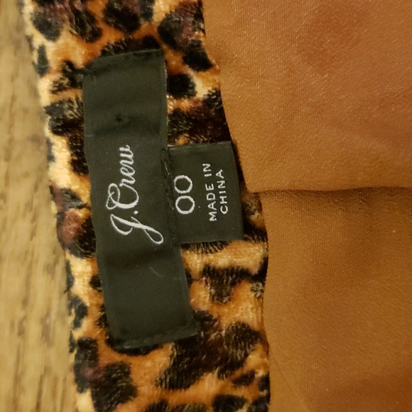 NWOT J Crew Velvet Leopard Dress - Picture 3 of 8